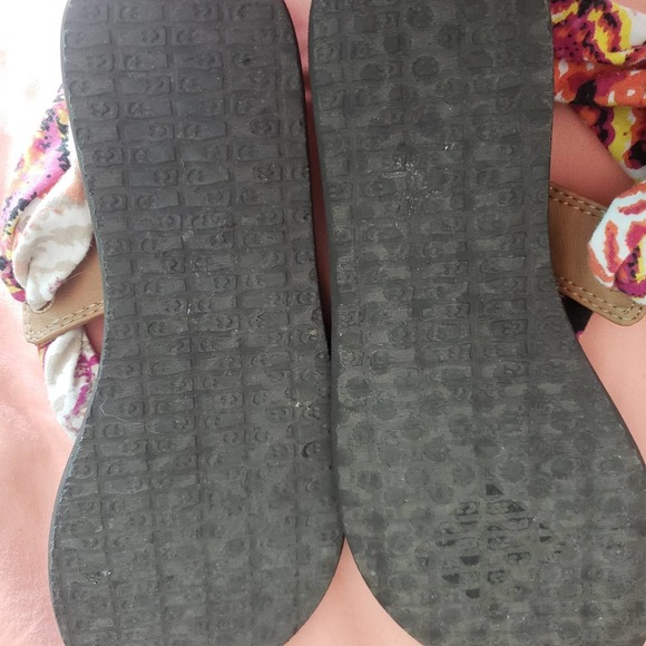 Sanuk Yoga sling fabric flip flops size 8 - Picture 5 of 5